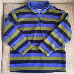 Hanna Andersson pullover fleece striped 5-6